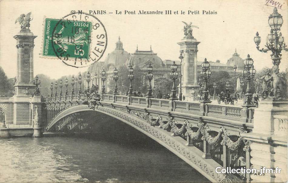 CPA PARIS LE PONT ALEXANDRE III 