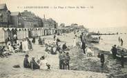 14 Calvado / CPA FRANCE 14 "Langrune sur Mer, la plage à l'heure du bain"