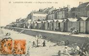 14 Calvado / CPA FRANCE 14  "Langrune sur Mer, la plage et les cabines"