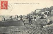 14 Calvado / CPA FRANCE 14  "Langrune sur Mer, côté Est de la Plage"