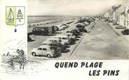 80 Somme / CPSM FRANCE 80 "Quend Plage Les Pins, la terrasse maritime" / AUTOMOBILE