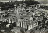 77 Seine Et Marne / CPSM FRANCE 77 "Champeaux, la collégiale Saint Martin, vue aérienne"