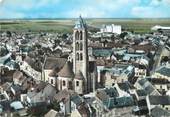 77 Seine Et Marne / CPSM FRANCE 77 "Château Landon, l'église, vue d'ensemble"