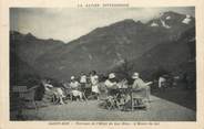 73 Savoie / CPA FRANCE 73 "Saint Bon, terrasse de l'hôtel du lac Bleu, l'heure du thé"
