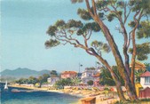 06 Alpe Maritime / CPSM FRANCE 06 "Juan les Pins, la plage" / BARRE DAYEZ