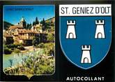 12 Aveyron / CPSM FRANCE 12 "Saint Geniez d'Olt" / AUTOCOLLANT