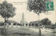 49 Maine Et Loire / CPA FRANCE 49 "Nueil sous Passavant, la place et l'église" / PRECURSEUR, avant 1900 