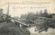 77 Seine Et Marne / CPA FRANCE 77 "Isles Les Meldeuses, le pont que les allemands ont fait sauter" / GUERRE 1914-18