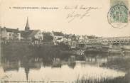 77 Seine Et Marne / CPA FRANCE 77 "Champagne sur Seine, l'église et le pont"