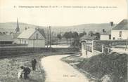 77 Seine Et Marne / CPA FRANCE 77 "Champagne sur Seine, chemin conduisant au passage à niveau de la gare"