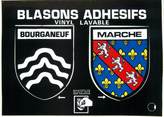 23 Creuse / CPSM FRANCE 23 "Bourganeuf" / BLASON ADHESIF