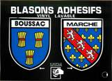 23 Creuse / CPSM FRANCE 23 "Boussac" / BLASON ADHESIF