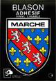 23 Creuse / CPSM FRANCE 23 "Marche" / BLASON ADHESIF