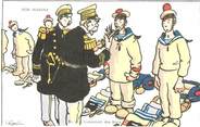 Illustrateur CPA ILLUSTRATEUR GERVESE "Nos marins, inspection des sacs"