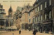 25 Doub CPA FRANCE 25 "Besançon, cathédrale et maison où vit Victor Hugo" / CARTE TOILÉE 