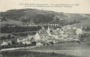 43 Haute Loire / CPA FRANCE 43 "Dunières, vue panoramique sur la ville et le pont de chemin de fer"