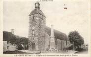 61 Orne / CPA FRANCE 61 "La Forêt Auvray, l'église et le monument aux morts"