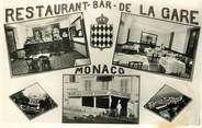 France CPSM MONACO "Bar Restaurant de la Gare"