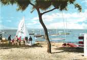 33 Gironde / CPSM FRANCE 33 "Taussat Les Bains, la plage et les Yachts"