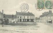 72 Sarthe / CPA FRANCE 72 "Foulletourte, place Pierre Belon" / CACHET AMBULANT