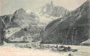 74 Haute Savoie / CPA FRANCE 74 "Les Praz et l'aiguille du Dru"