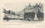 38 Isere / CPA FRANCE 38 "Vizille, le monument du centenaire et le château"