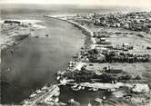 34 Herault / CPSM FRANCE 34 "Valras Plage, vue aérienne sur l'Orb"