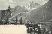 74 Haute Savoie / CPA FRANCE 74 "Les Praz et l'aiguille du Dru "