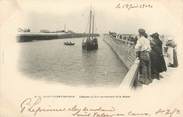 76 Seine Maritime / CPA FRANCE 76 "Saint Valéry en Caux, l'entrée du port au moment de la marée"