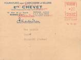 35 Ille Et Vilaine / CPSM FRANCE 35 "Rennes, Ets Chevet" / CARROSSERIE / SELLERIE / CARTE PUBLICITAIRE