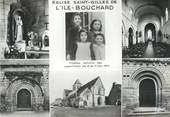 37 Indre Et Loire / CPSM FRANCE 37 ""L'Îsle Bouchard, différents aspects de l'église Saint Gilles"