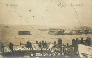 71 SaÔne Et Loire CARTE PHOTO FRANCE 71 "Inondations 1910, Chalon sur Saone"