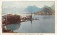 74 Haute Savoie / CPA FRANCE 74 "Lac d'annecy, baie de Talloires et le fond du lac"