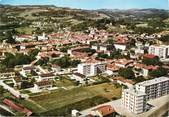 38 Isere / CPSM FRANCE 38 "Saint Marcellin, vue générale aérienne, quartier de la gare"