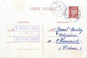 38 Isere CPA CARTE PUBLICITAIRE FRANCE 38 "Bourgoin, A. Barril, Cuirs"