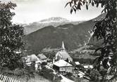 38 Isere / CPSM FRANCE 38 "Allemont, l'église et le massif des Grandes Rousses"