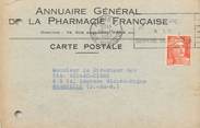 75 Pari CPA CARTE PUBLICITAIRE FRANCE 75014 "Paris, Annuaire général de la Pharmacie française"