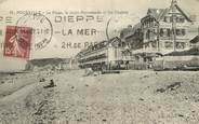 76 Seine Maritime / CPA FRANCE 76 "Pourville, la plage, la jetée promenade et les chalets"