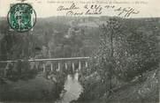 89 Yonne / CPA FRANCE 89 "Vallée de la Cure, vue sur la château de Chastellux" / TIMBRE PERFORE CL