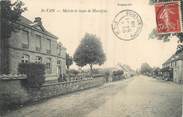 71 SaÔne Et Loire / CPA FRANCE 71 "Saint Yan, mairie et route de Marcigny"