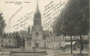 72 Sarthe / CPA FRANCE 72 "Mayet, fontaine et église"