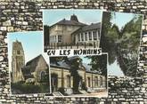 45 Loiret / CPSM FRANCE 45 "Gy Les Nonains, l'église, le groupe scolaire"