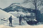 38 Isere / CPA FRANCE 38 "Le Sappey en hiver, Chamechaude" / SKI