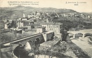 07 Ardeche / CPA FRANCE 07 "Saint Martin de Valamas, vue générale et ponts sur l'Eyrieux"