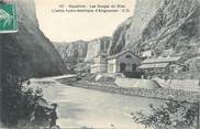 38 Isere / CPA FRANCE 38 "Les gorges du Drac, l'usine hydro électrique d'Avignonnet"