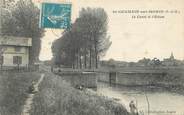 77 Seine Et Marne / CPA FRANCE 77 "Saint Germain sur Morin, le canal et l'Ecluse"