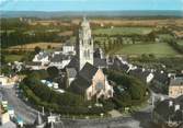 50 Manche / CPSM FRANCE 50 "Sainte Marie du Mont, le centre et l'église, vue aérienne"