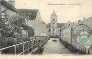 77 Seine Et Marne / CPA FRANCE 77 "Villiers sur Morin, le Rû et l'église"