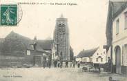 62 Pa De Calai / CPA FRANCE 62 "Croisilles, la place et l'église"