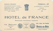 77 Seine Et Marne / CPA FRANCE 77 "Rozoy en Brie, hôtel de France"